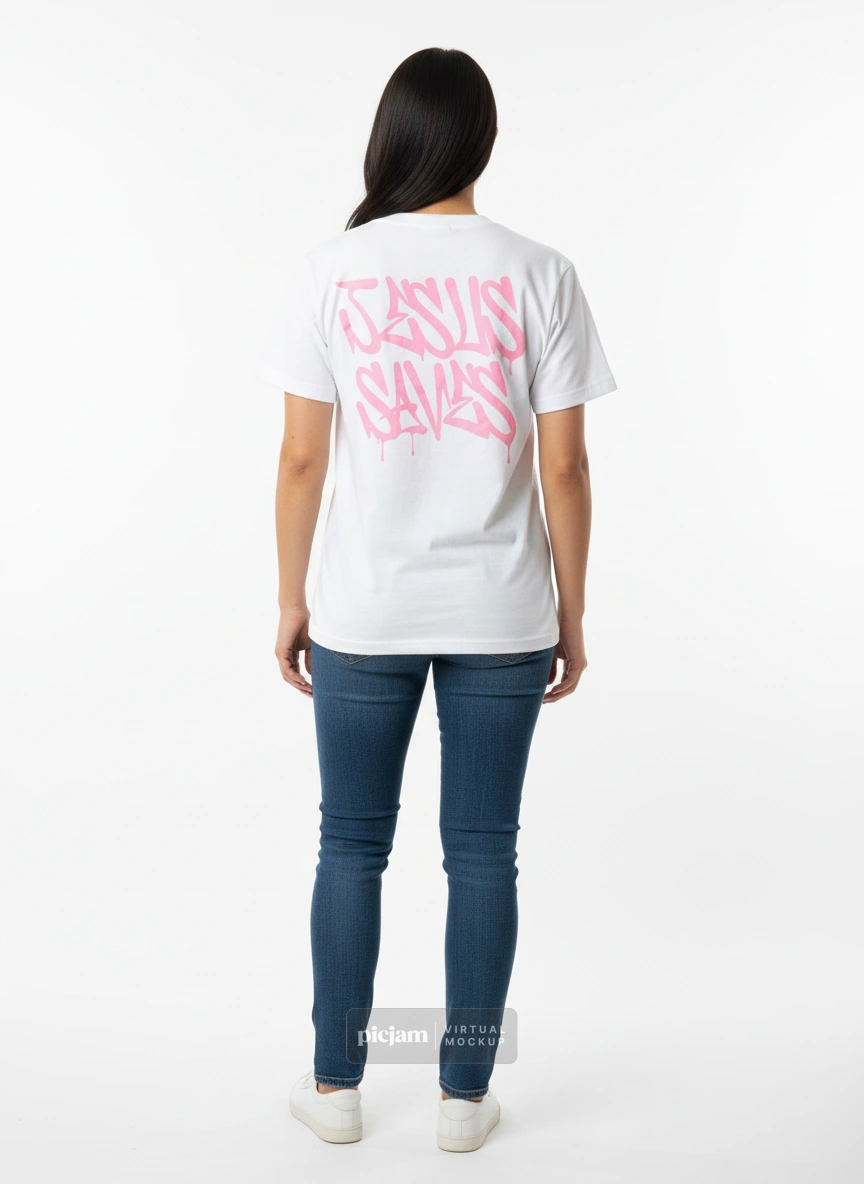 Jesus Saves Pink Tee